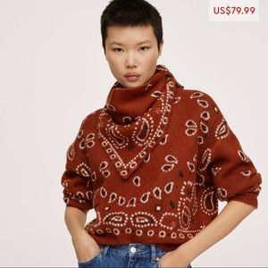MANGO Bandana Sweater